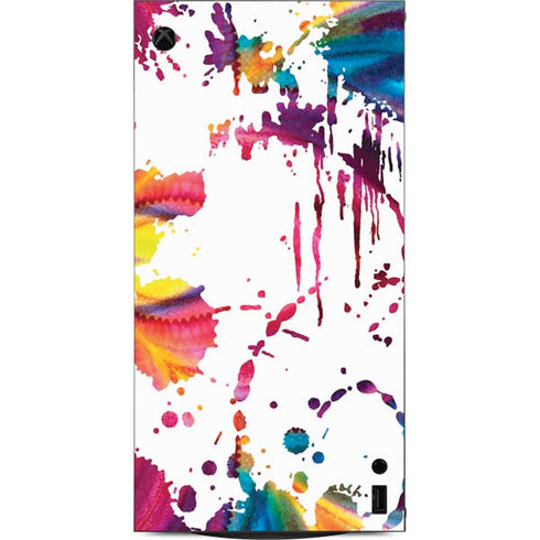 Chromatic Splatter White XBox Series X Digital Edition Console Skin